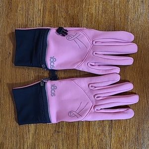 18c6 womens breast cancer awareness touchscreen capable gloves size S/M